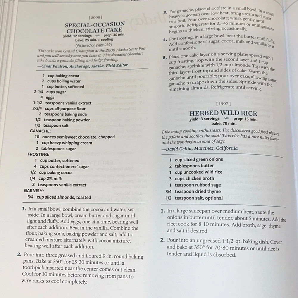 Taste of Home Best Loved Recipes Cookbook
